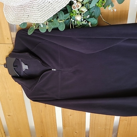 Natural Reflections Tops - Natural Reflections 1/4 Zip Black Pullover Fleece